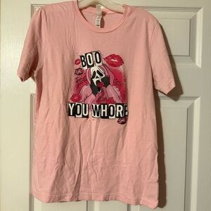 Scream Graphic Pink Tee M